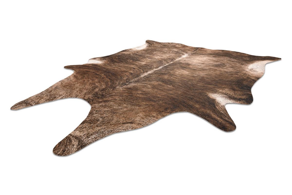 TEPPICH Künstliches Rindsleder 155/195 cm - Braun, Textil (155/195cm) - rugsX