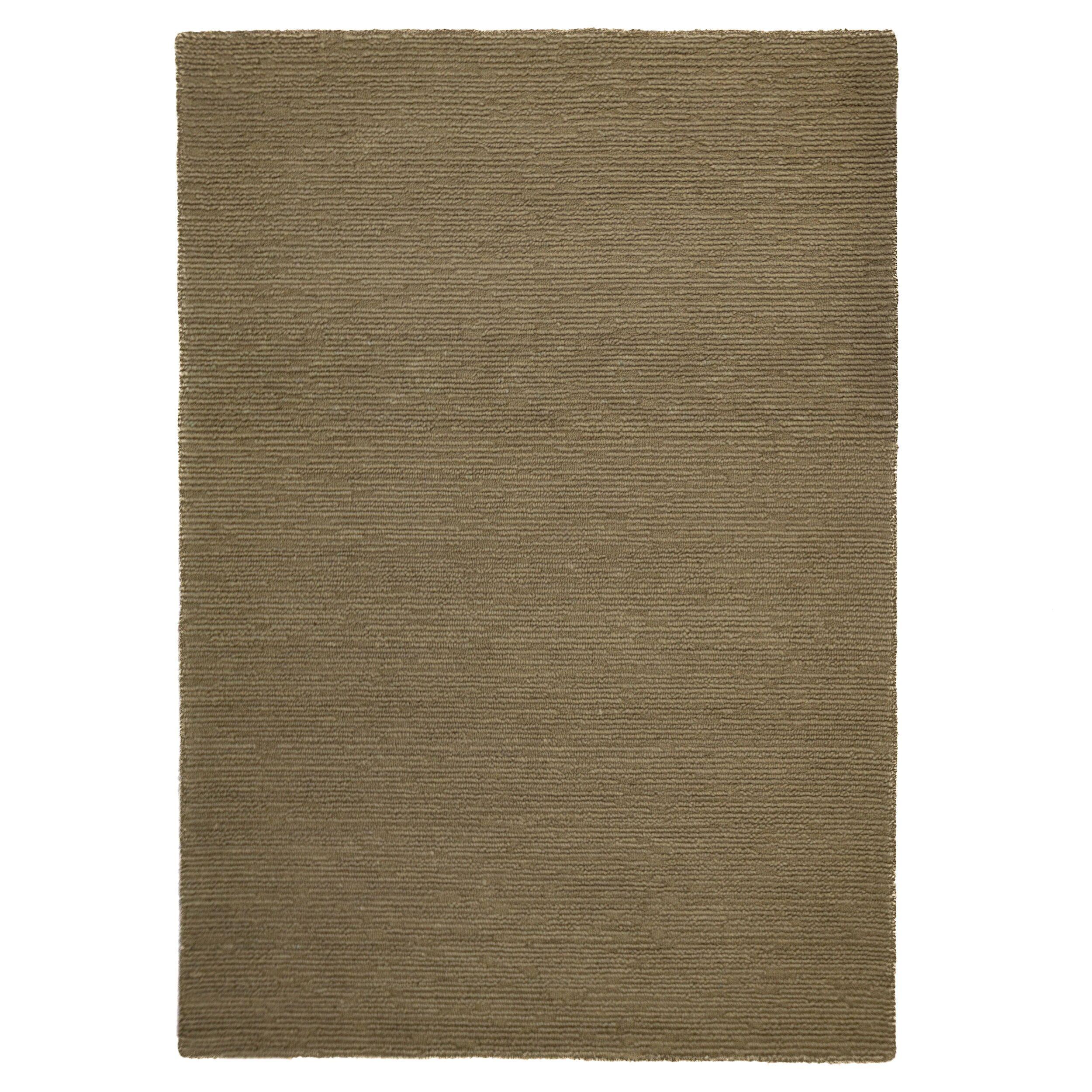 WOLLTEPPICH ALNE, einfarbig, Erdtöne, 200 x 290 cm - Grün, Textil (290/200cm) - KADIMA DESIGN