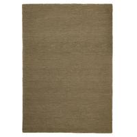 WOLLTEPPICH ALNE, einfarbig, Erdtöne, 160 x 230 cm - Grün, Textil (230/160cm) - KADIMA DESIGN