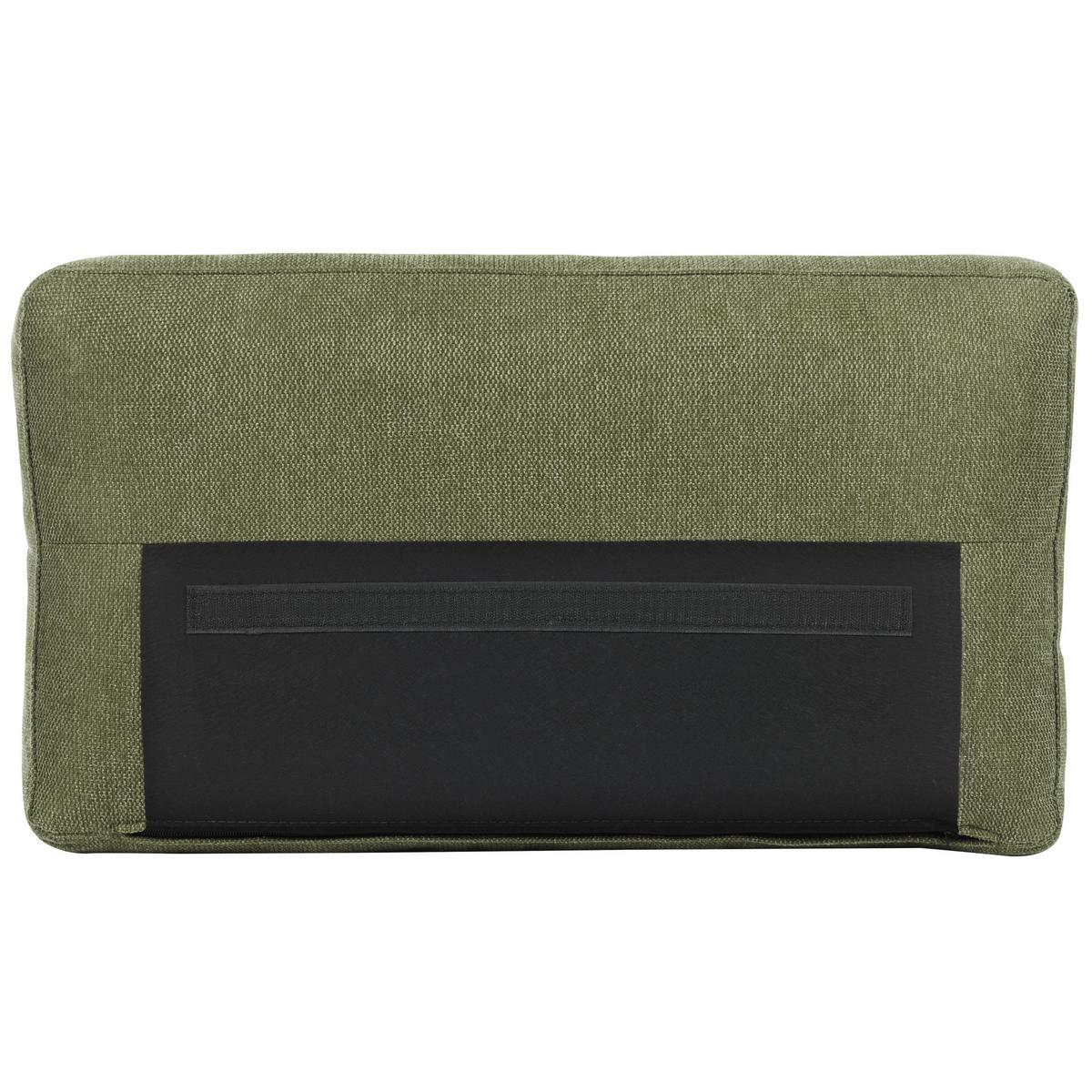 3-SITZER-SOFA dunkelgrün Nurmo - Dunkelbraun/Grün, Textil (177/78/74cm) - Beliani