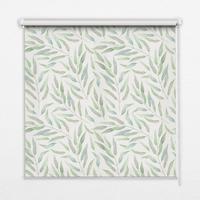 INNENROLLO - Fensterrollo - Rollo - 100x140 cm - Grüne Blätter - Grün, Kunststoff (100/140/0.5cm) - TULUP