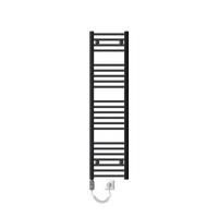 BADHEIZKÖRPER elektrisch Sahara 300x1400 mm Anthrazit gerade mit Heizstab 900W - Anthrazit, Metall (3/140/30cm) - LuxeBath