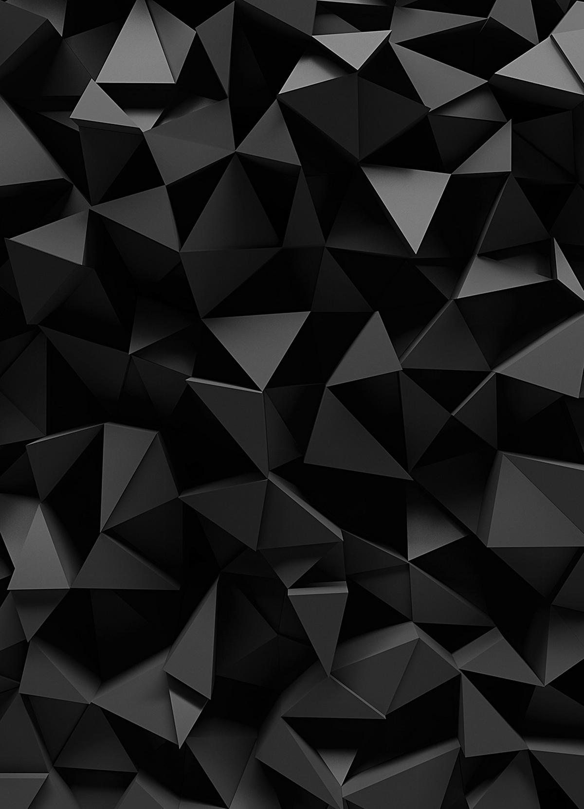 ROLLO LICHTDURCHLÄSSIG 130x180 cm Schwarzes Origami - Schwarz, Textil (130/80cm) - TULUP