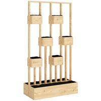 HOCHBEET aus Tannenholz 90/45/170 cm - Naturfarben, Holz (45/170/90cm) - Outsunny