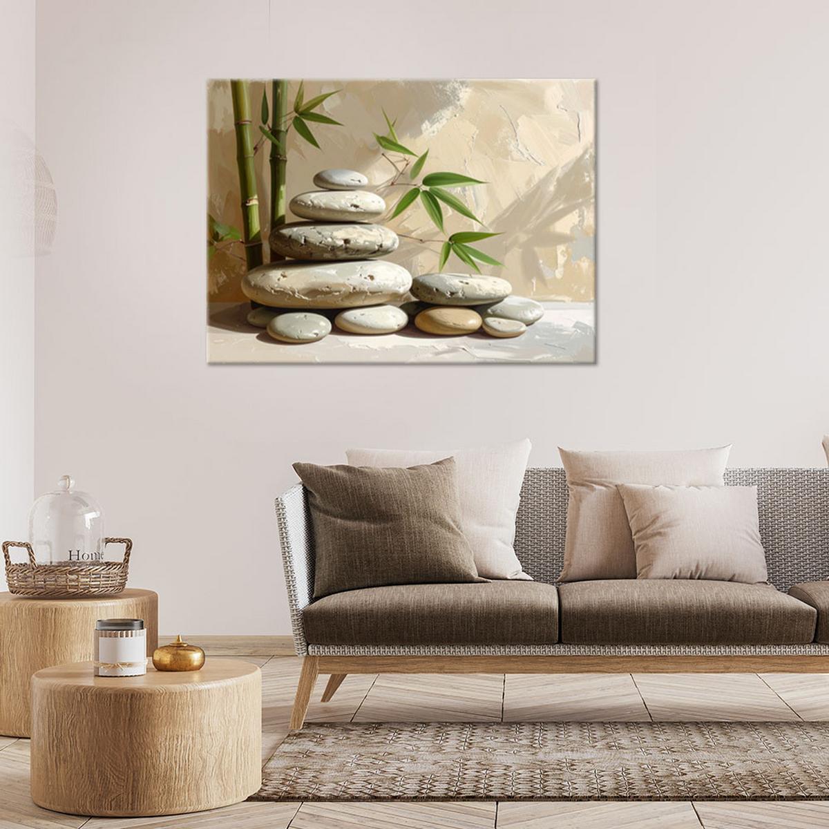 LEINWANDBILD Zen und Orientalisch 100x70cm - Beige, Textil (100/70cm) - Feeby