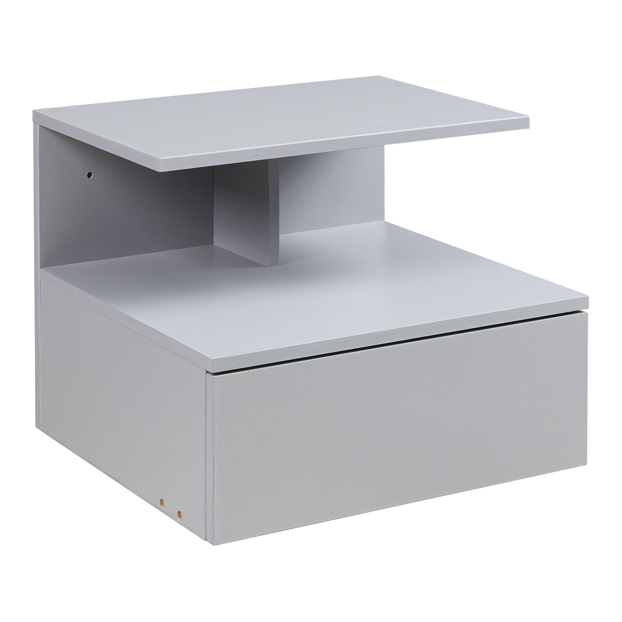 WANDSCHRANK Amberg - Hellgrau, Holzwerkstoff (40/31/35cm) - [en.casa]