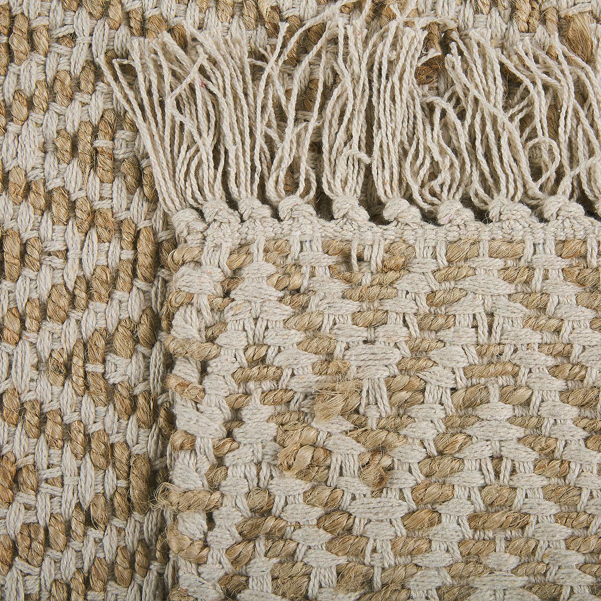 KURZFLOR-TEPPICH Afrin 80/50 cm - Beige, Naturmaterialien (50/80cm) - Beliani