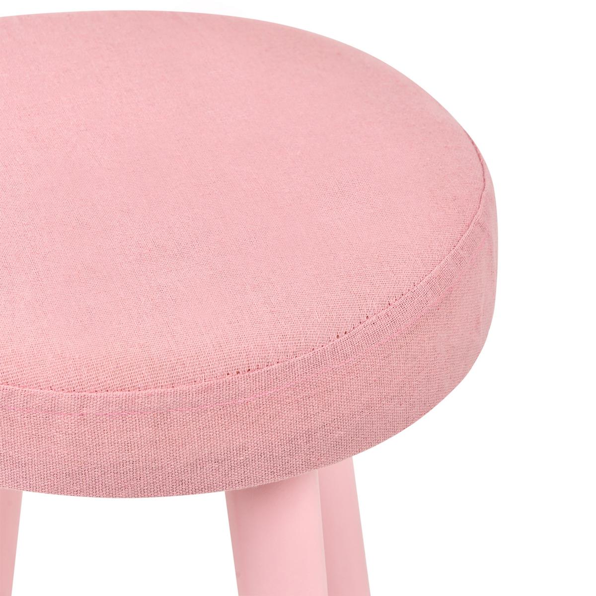 KINDERSCHMINKTISCH mit Hocker Rosa Margie - Pink, Holz/Holzwerkstoff (62/102/40cm) - Beliani