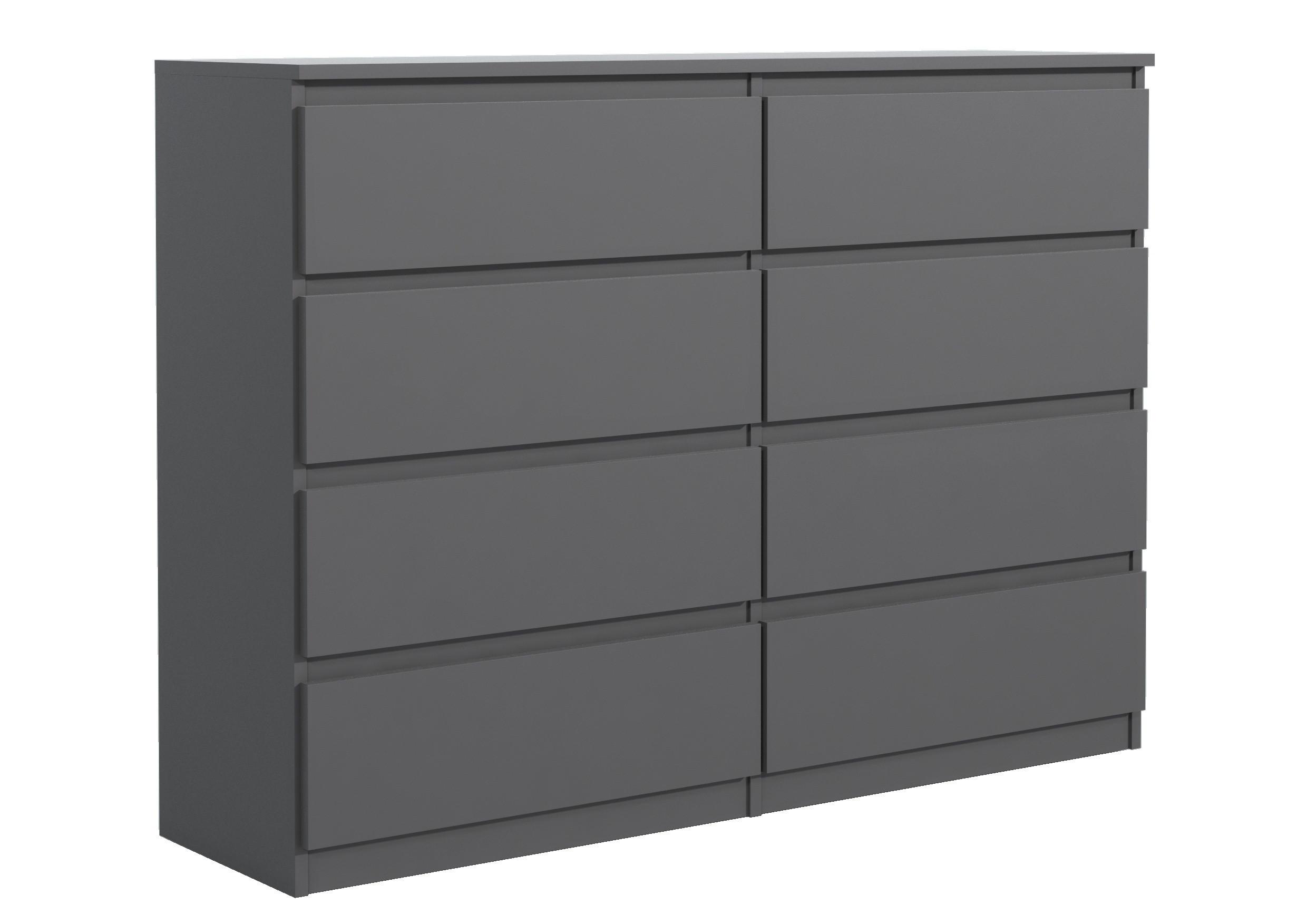 KOMMODE Anthrazit 100/102/39 - Anthrazit, Holzwerkstoff (100/102/39cm) - RAUMHIRSCH FURNITURE