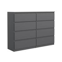 KOMMODE Anthrazit 100/102/39 - Anthrazit, Holzwerkstoff (100/102/39cm) - RAUMHIRSCH FURNITURE