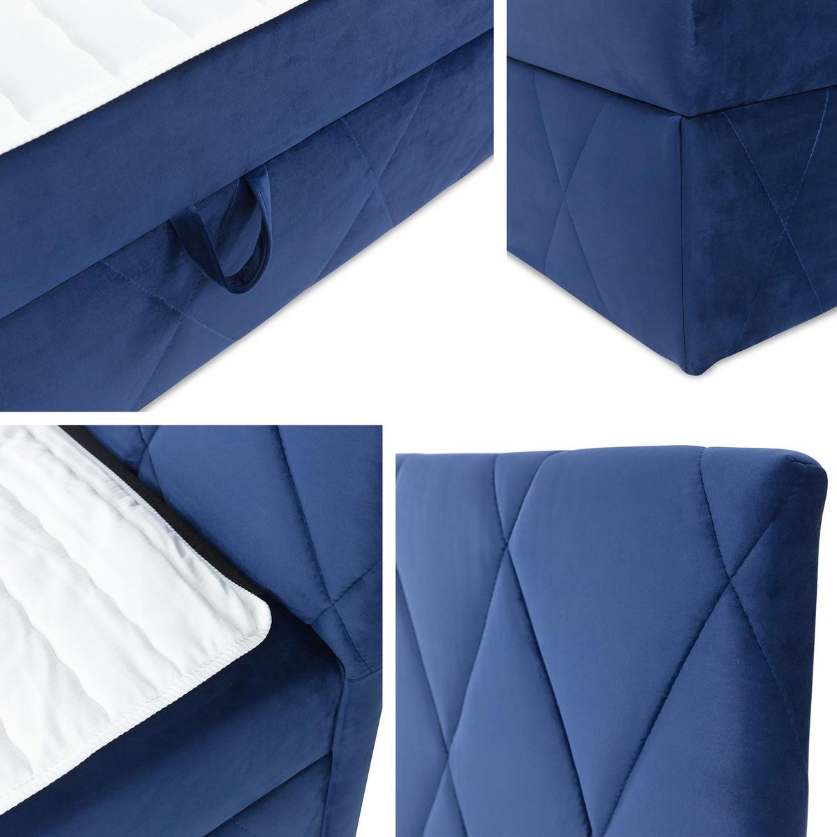 BOXBETT Simoti - H3 - Grün, Holzwerkstoff (160/200cm) - MIRJAN24