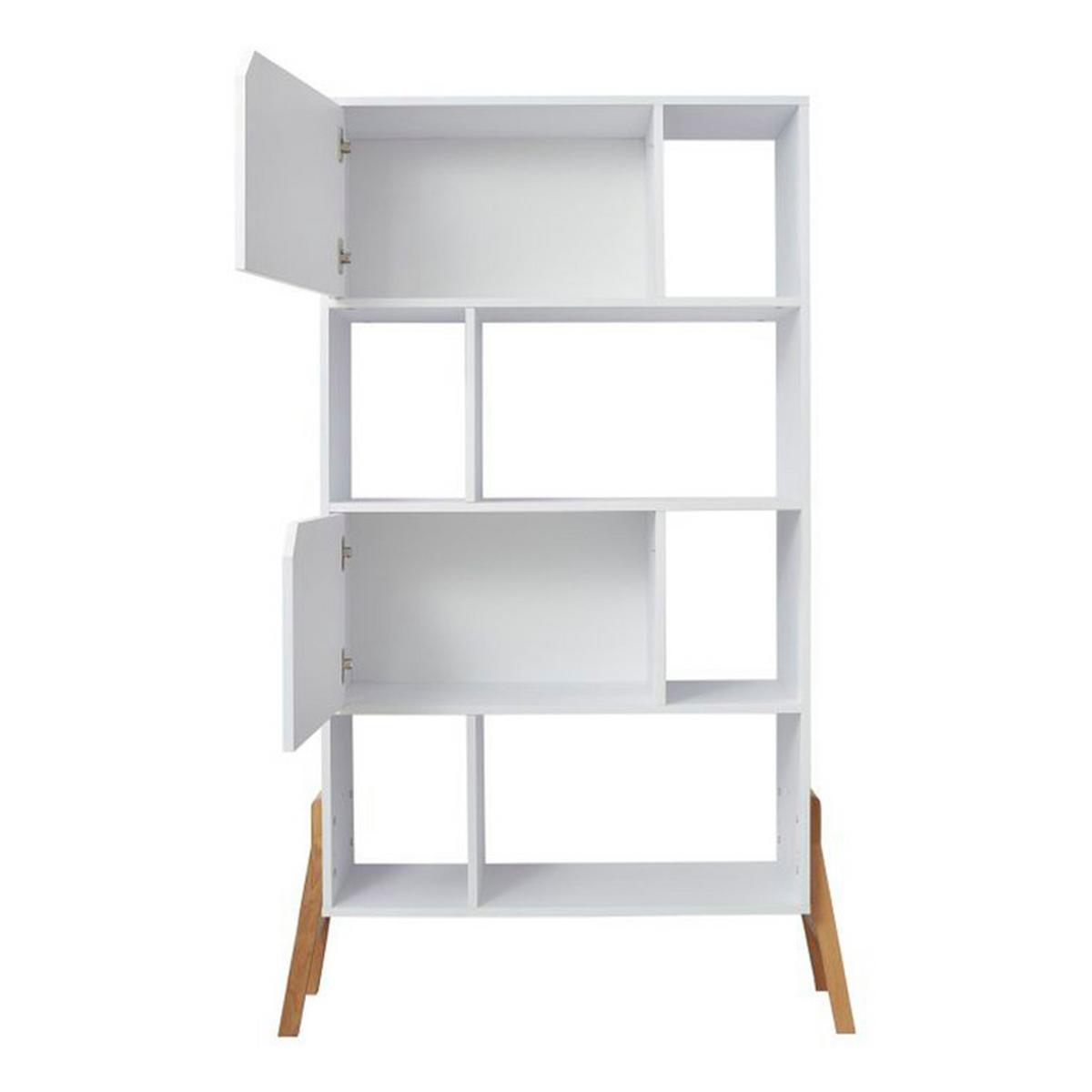 BÜCHERREGAL Weiß - Weiß, Holzwerkstoff (103/163/39cm) - Petits-meubles