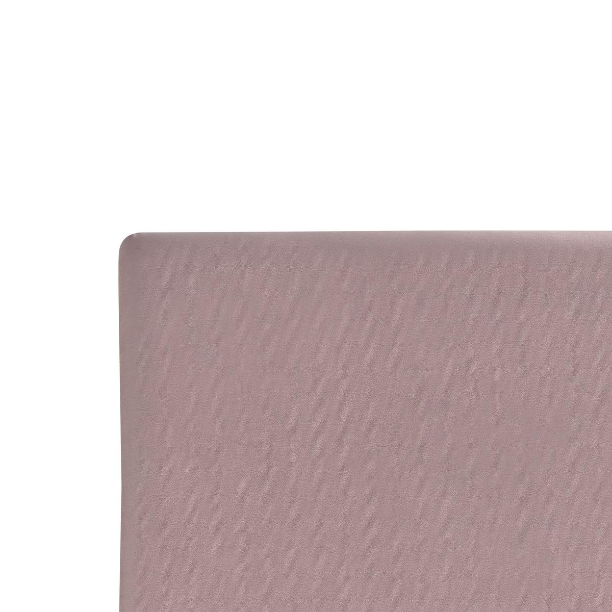 BETTRAHMENBEZUG Samtstoff 90/200 cm Rosa Fitou - Pink, Textil (100/214cm) - Beliani