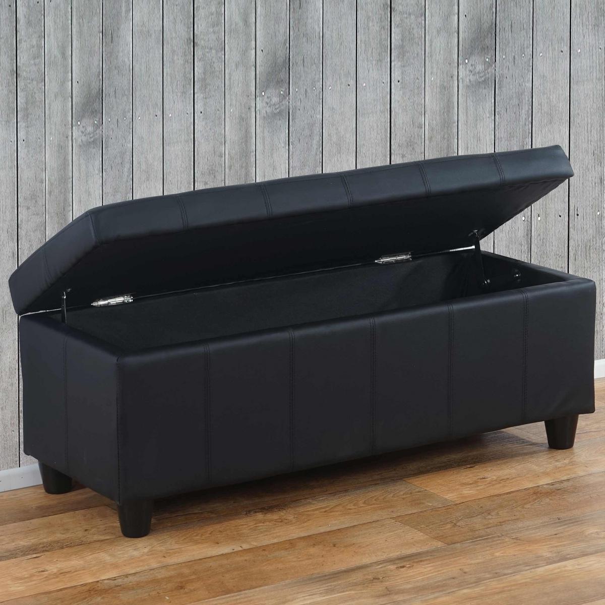 AUFBEWAHRUNGS-TRUHE Schwarz - Schwarz, Textil (114/45/45cm) - MCW