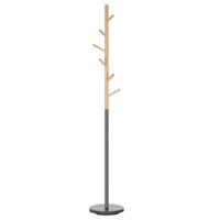 KLEIDERSTÄNDER ENRICO grau/natur - Naturfarben/Grau, Holz (28/171/28cm) - IDIMEX