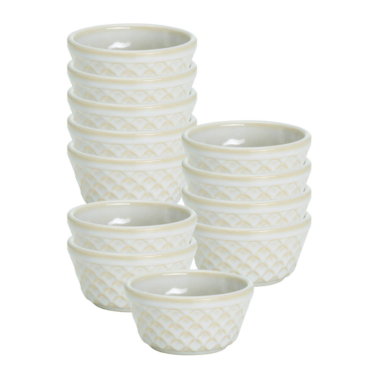 RAMEKINBACKFORMEN Kiruna weiß ø 10 cm 12er Set - Weiß, Keramik (10cm) - Ritzenhoff Breker