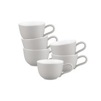 ESPRESSOTASSEN Liberty Pure Colors New Grey 90 ml 6er Set - Grau, Keramik (0.09L) - Seltmann Weiden