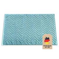 BADEMATTE rutschfest mit Memory-Schaum (Blau) - Blau, Textil (50/80cm) - Intirilife