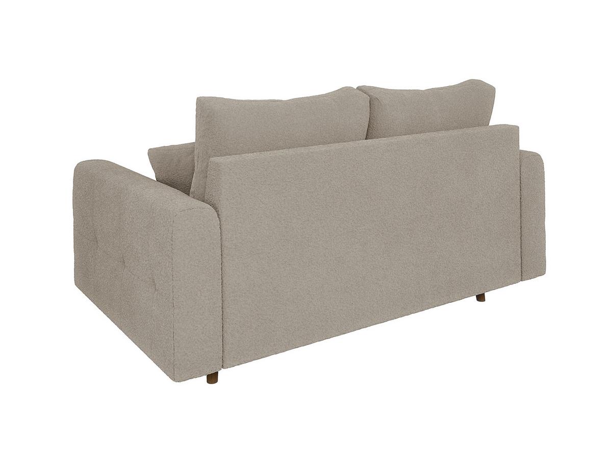2-SITZER-SOFA Henrik Beige Boucle - Beige/Braun, Holz/Textil (150/81/93cm) - S-Style Möbel