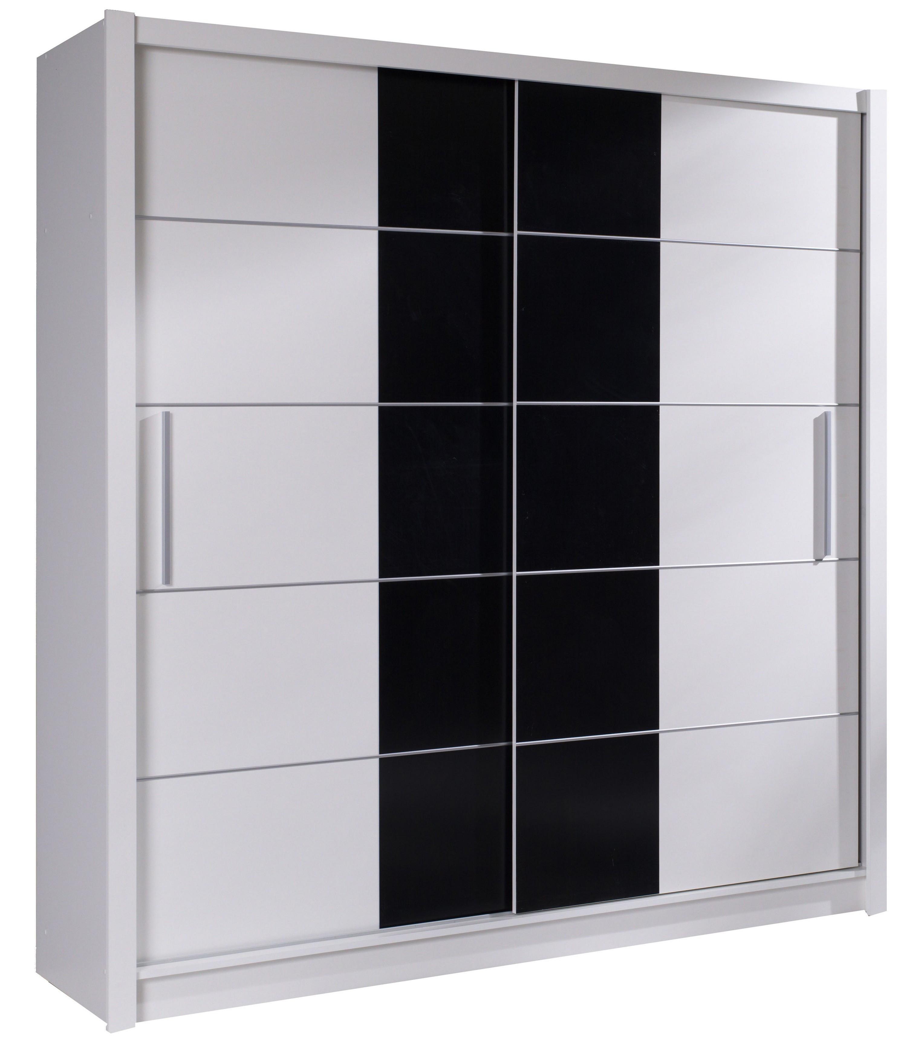 SCHWEBETÜRENSCHRANK HELDEN 204,4/215/62,5cm 2-türig Weiß - Weiß, Holzwerkstoff (204.4/215/62.5cm) - MASSENO
