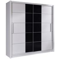 SCHWEBETÜRENSCHRANK HELDEN 204,4/215/62,5cm 2-türig Weiß - Weiß, Holzwerkstoff (204.4/215/62.5cm) - MASSENO