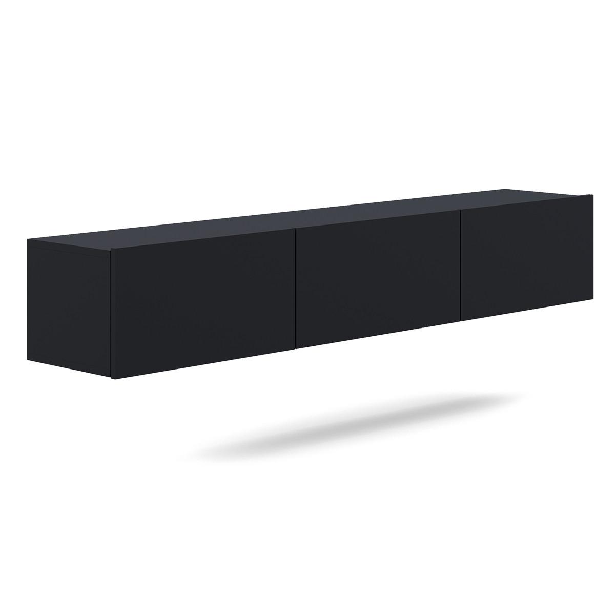 TV-MÖBEL Idao Schwarz - Schwarz, Holzwerkstoff (180/35/29cm) - Petits-meubles