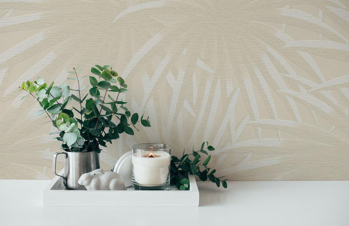 VLIESTAPETE Beige 53/1005 cm - Beige, Textil (53/1cm) - KUNSTLOFT