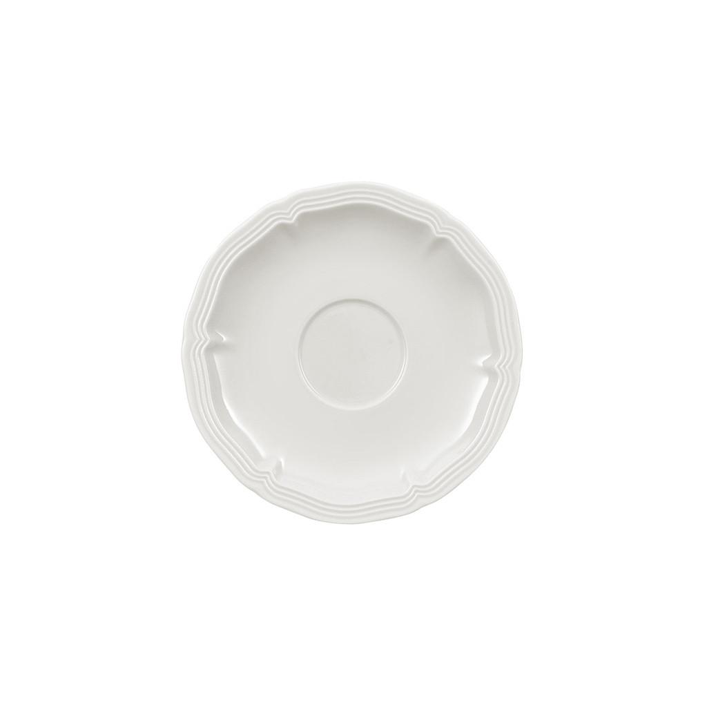 ESPRESSOUNTERTASSE Manoir weiß ø 12,2 cm - Weiß, Keramik (12.2cm) - Villeroy & Boch