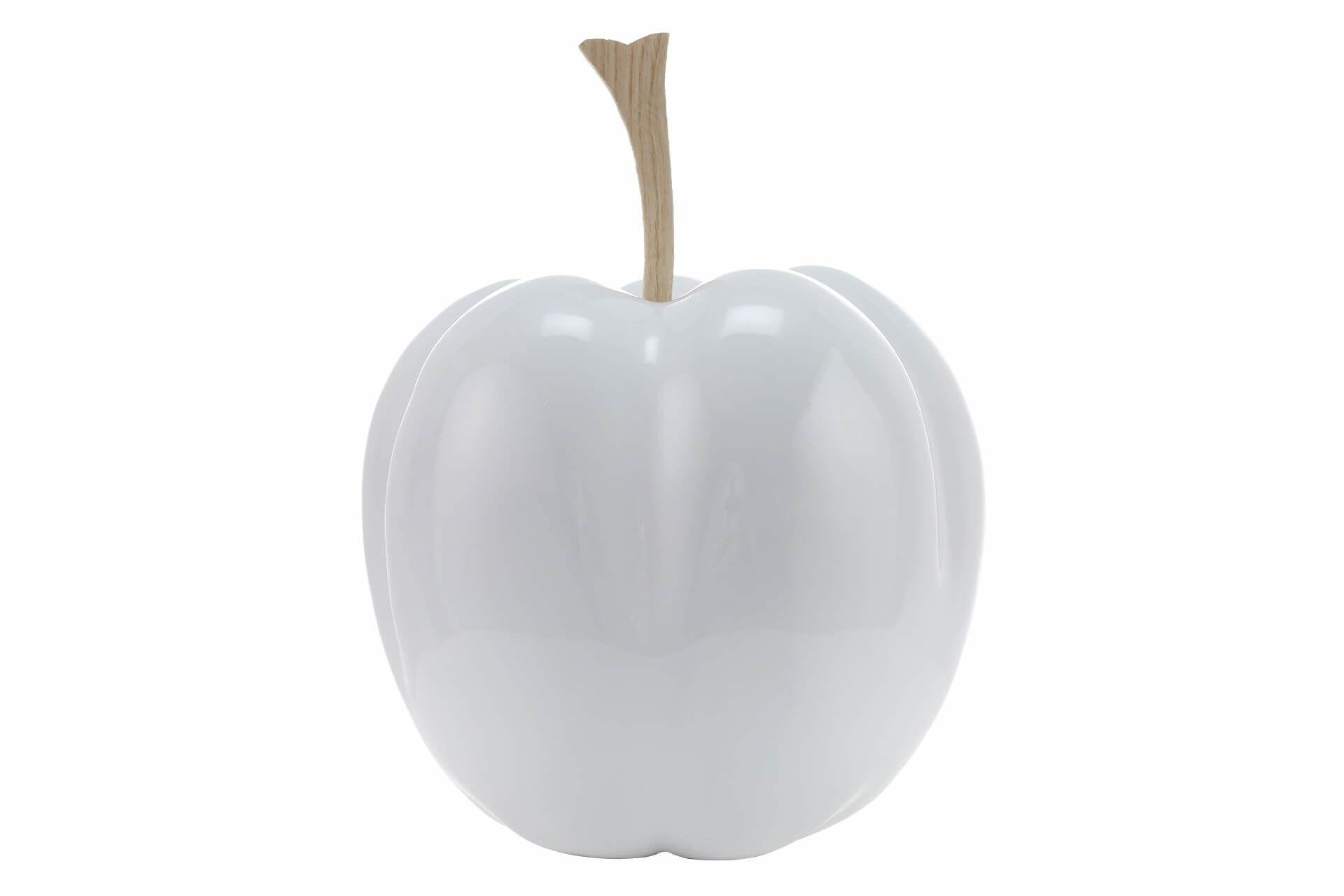 SKULPTUR Weiß 30/24 cm - Weiß, Stein (2.85/24/24cm) - KUNSTLOFT