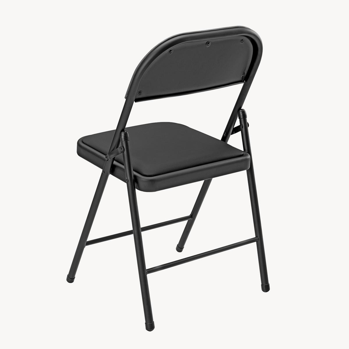 STUHL-SET 6 TLG. - Schwarz, Kunststoff/Metall (46/80/50cm) - pro.tec