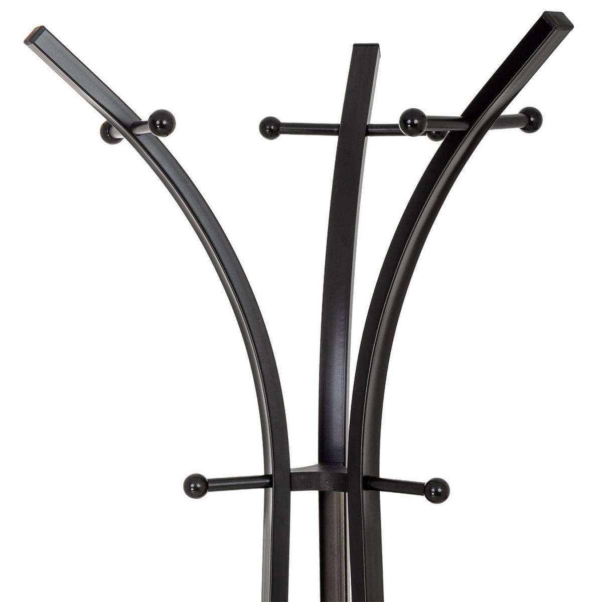 GARDEROBE aus metall 177x63x51cm - Schwarz, Metall (177/51/63cm) - Wanderlust