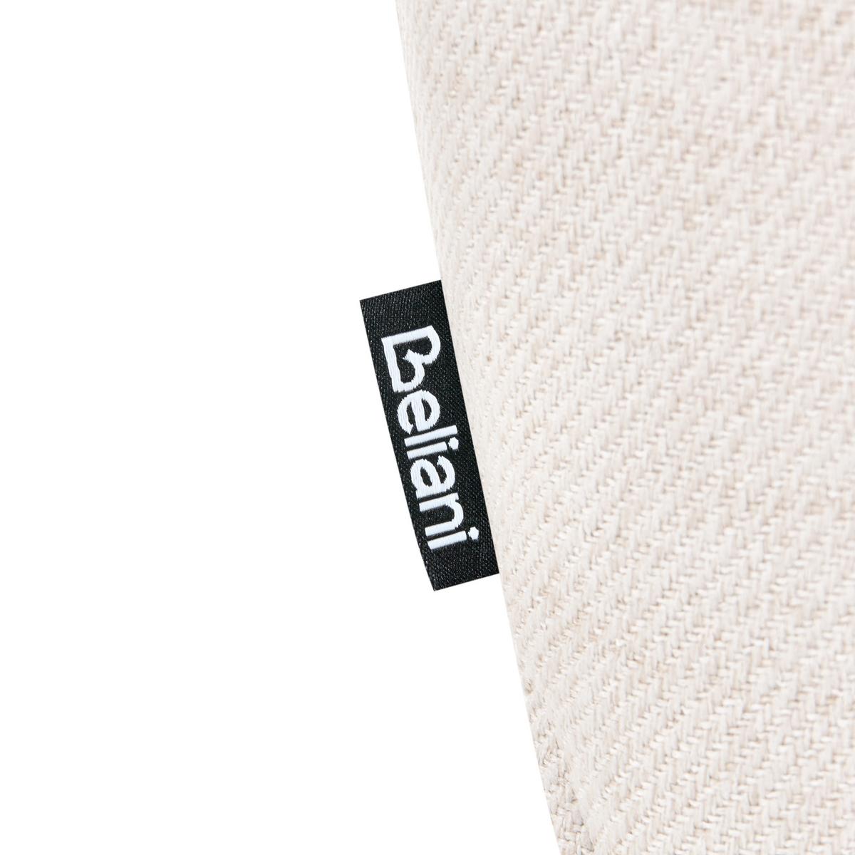 SESSEL Stoff Cremeweiß Lakene - Weiß, Textil (94/88/88cm) - Beliani