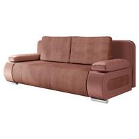 SCHLAFSOFA Emma Cord - Rosa, Holz/Kunststoff (200/77/92cm) - MIRJAN24