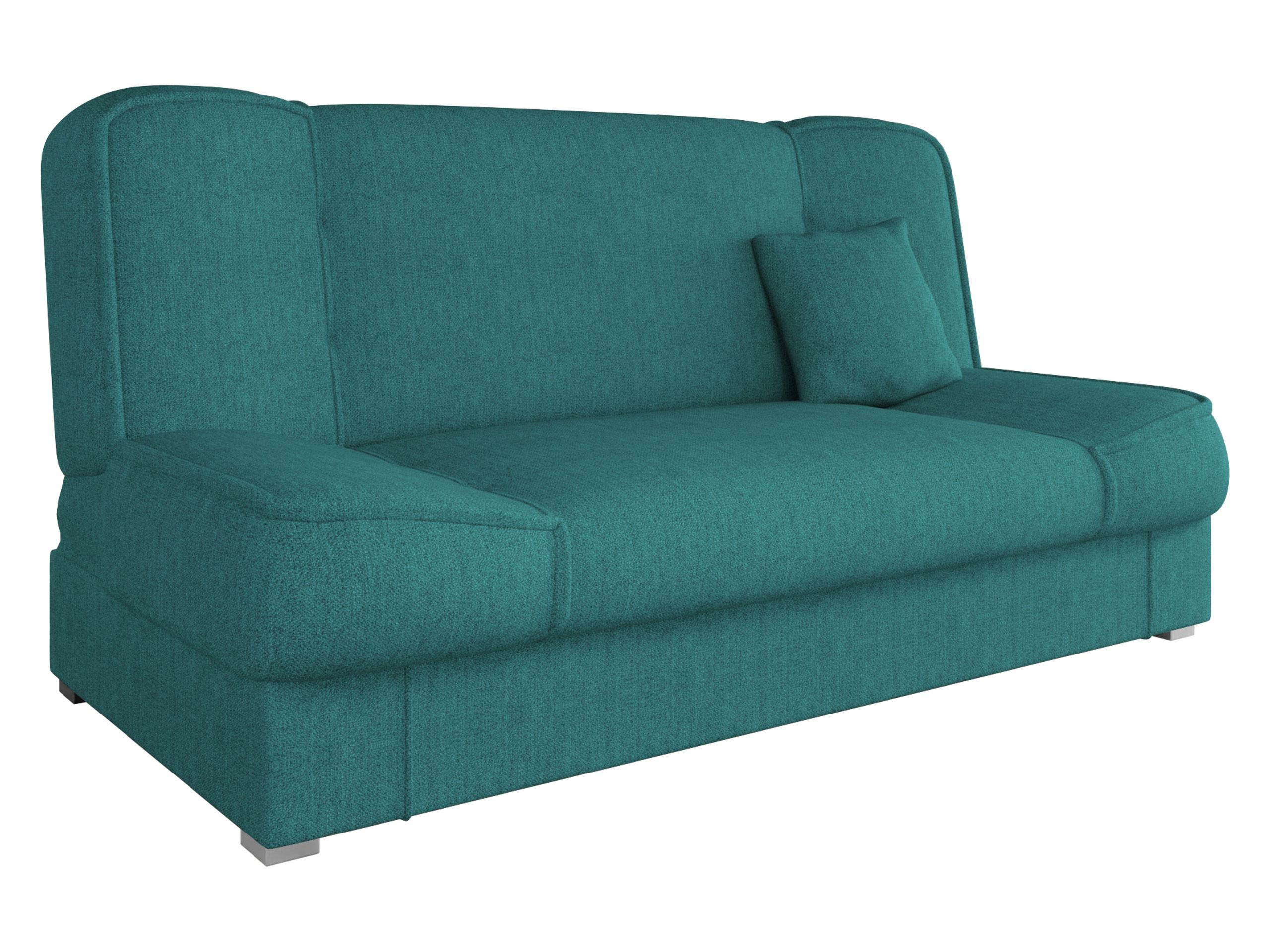 SCHLAFSOFA Gabi - Türkis/Silberfarben, Holz/Kunststoff (175/80/80cm) - MIRJAN24