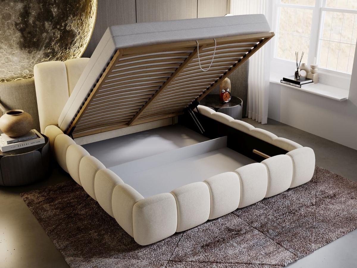POLSTERBETT Cloud 120x200 Beige - Beige, Textil (120/200cm) - Graingold