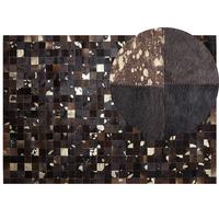 KURZFLOR-TEPPICH Bandirma 230/160 cm - Braun, Fell (160/230cm) - Beliani