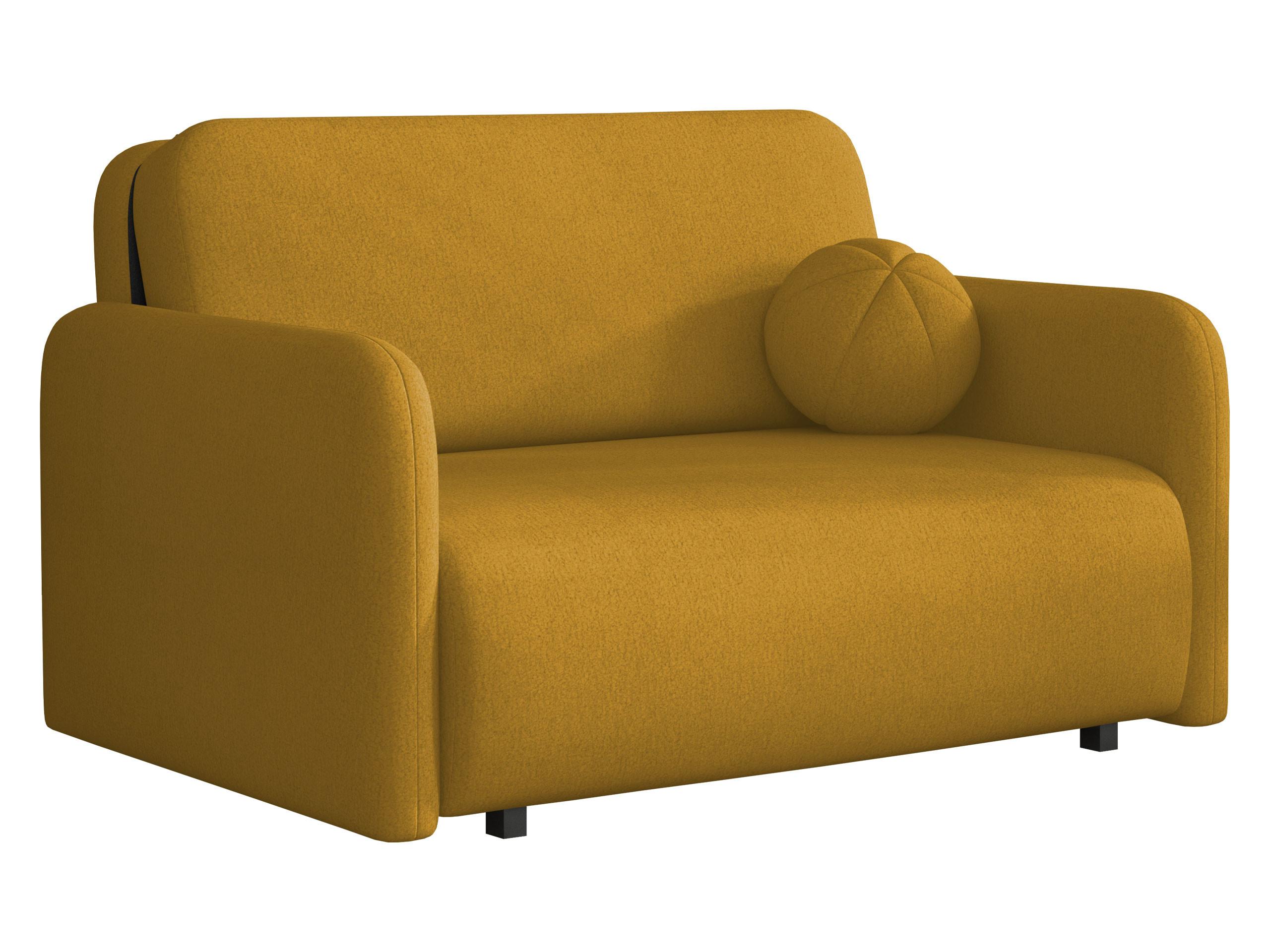 SCHLAFSOFA Viva Sun II - Gelb/Schwarz, Holz/Textil (130/85/103cm) - MIRJAN24