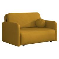 SCHLAFSOFA Viva Sun II - Gelb/Schwarz, Holz/Textil (130/85/103cm) - MIRJAN24