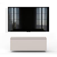 LOWBOARD Barvo 100 Beige Kaschmir 100/34/32 cm – hängendes TV-Board - Beige, Holzwerkstoff (100/34/32cm) - AX Living