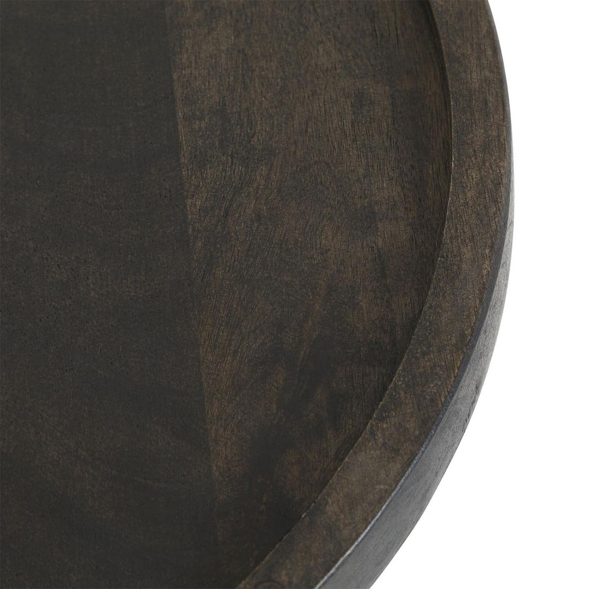 BEISTELLTISCH BEJA braun/weiß - Braun/Weiß, Holz/Naturmaterialen (38/38/53cm) - IDIMEX