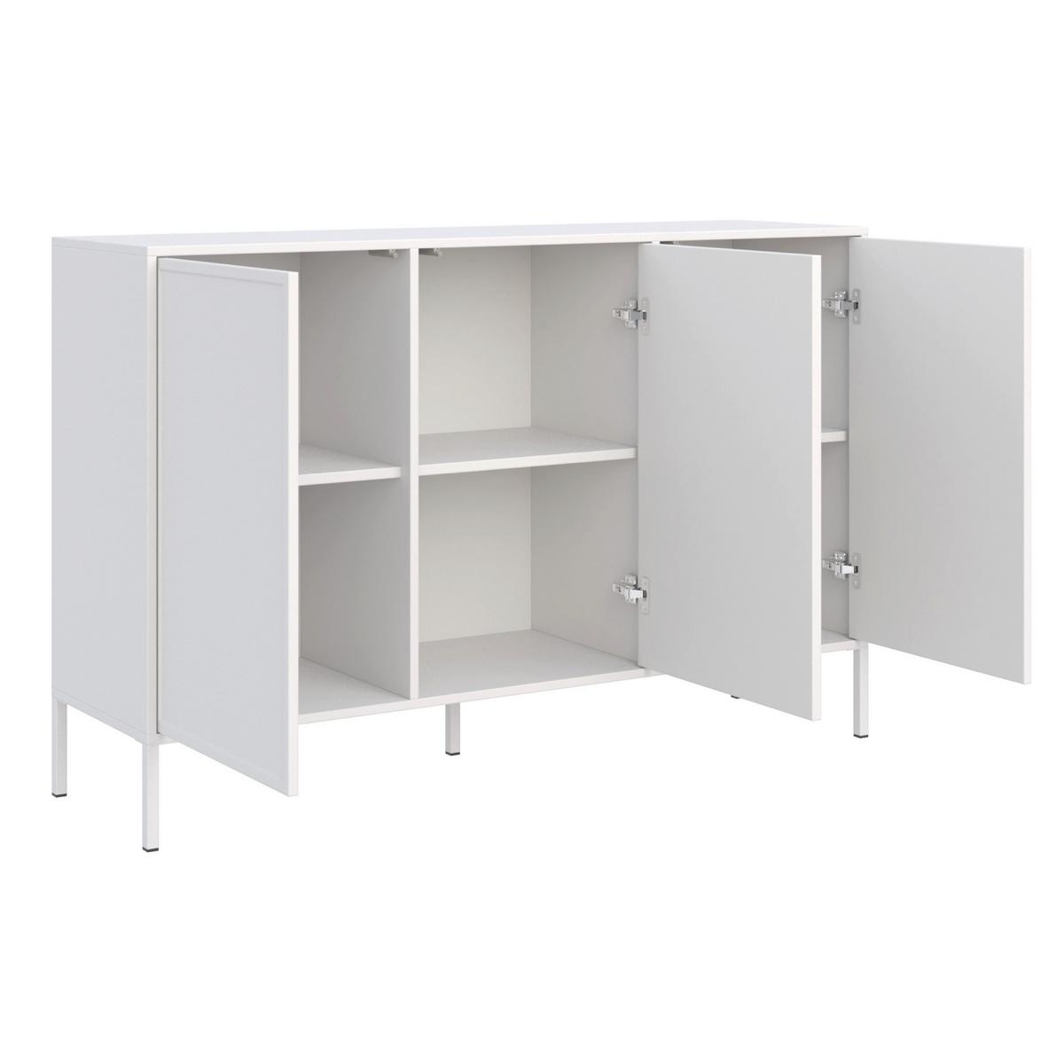 SIDEBOARD Velveto Weiß 150 cm - Weiß, Holzwerkstoff/Metall (150/86/40cm) - Selsey