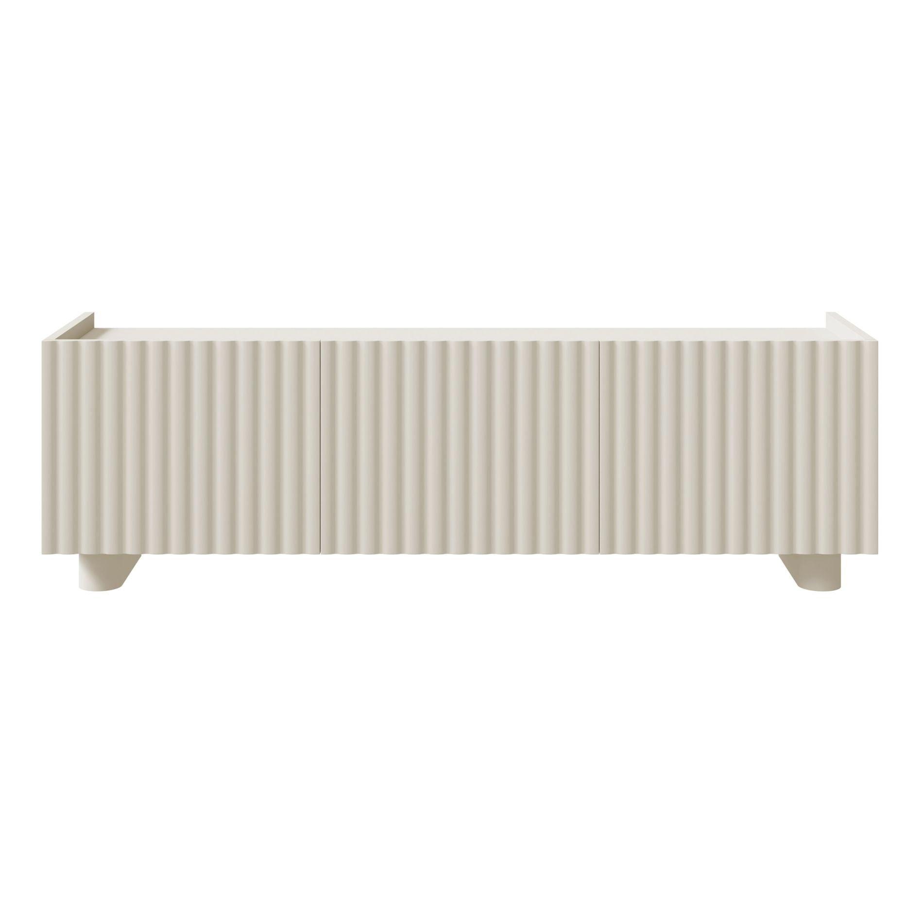 TV-LOWBOARD Fiorra Greige 144 cm - Kaschmir, Holzwerkstoff (144/49/38.3cm) - Selsey