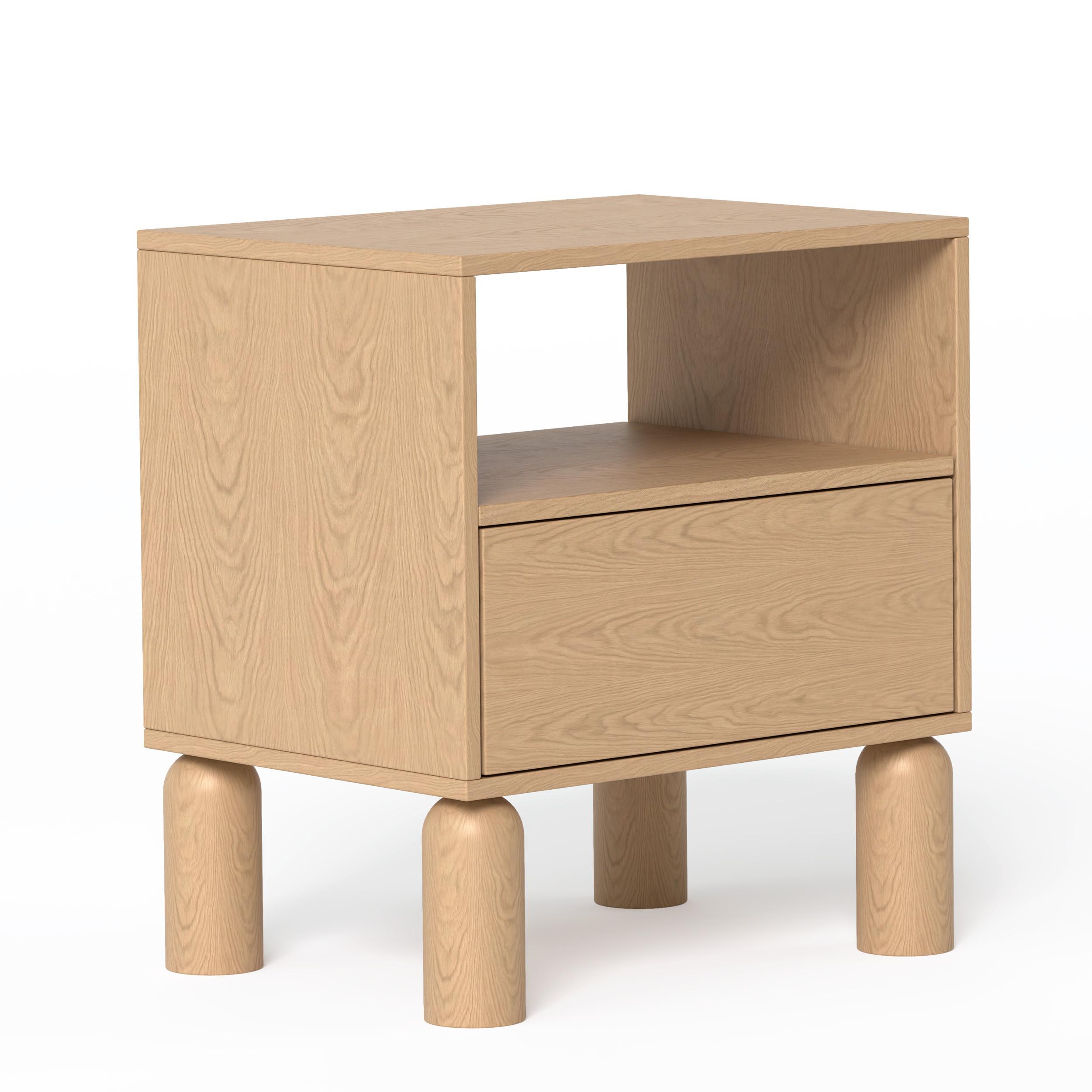NACHTTISCH SENA - Naturfarben, Holzwerkstoff (54.4/60.2/40.6cm) - Idohome
