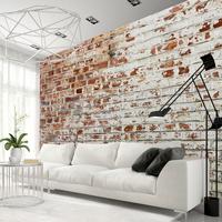 VLIESTAPETE Orange 250/175 cm - Weiß/Orange, Textil (250/1cm) - KUNSTLOFT
