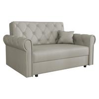 SCHLAFSOFA Viva Roma II - Beige/Schwarz, Holz/Textil (148/85/98cm) - MIRJAN24