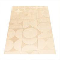 KURZFLORTEPPICH, mit Struktur, aus Polyester, Florhöhe 10 mm, Beige, 160 x 220 cm - Beige, Textil (160/220cm) - KADIMA DESIGN