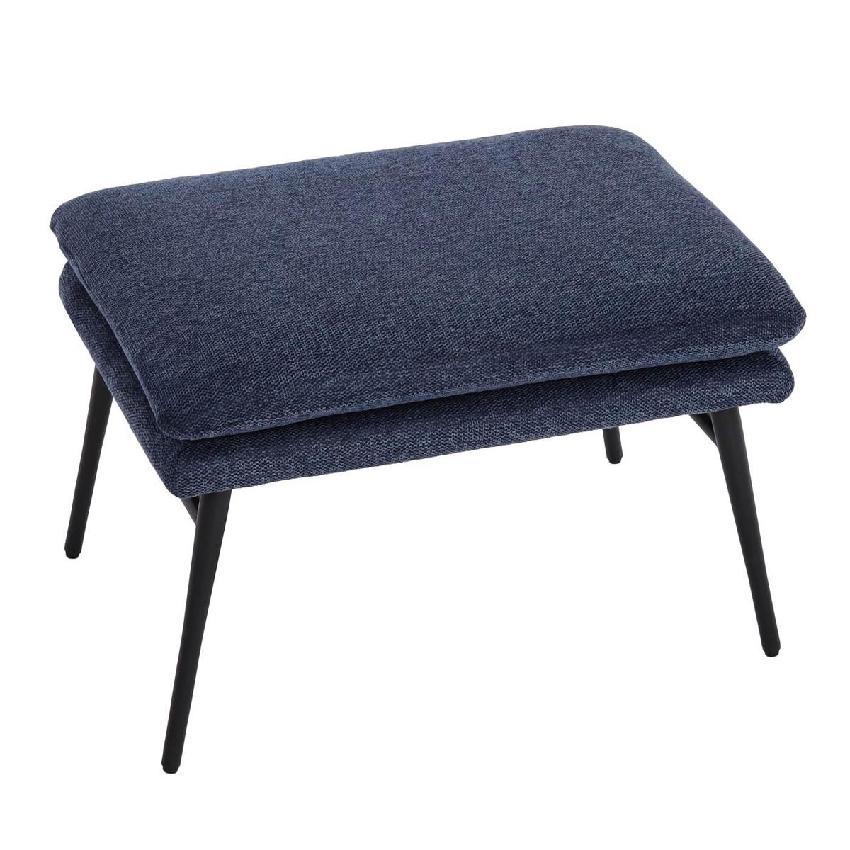 HOCKER Blau - Blau, Textil (56/38/40cm) - MCW