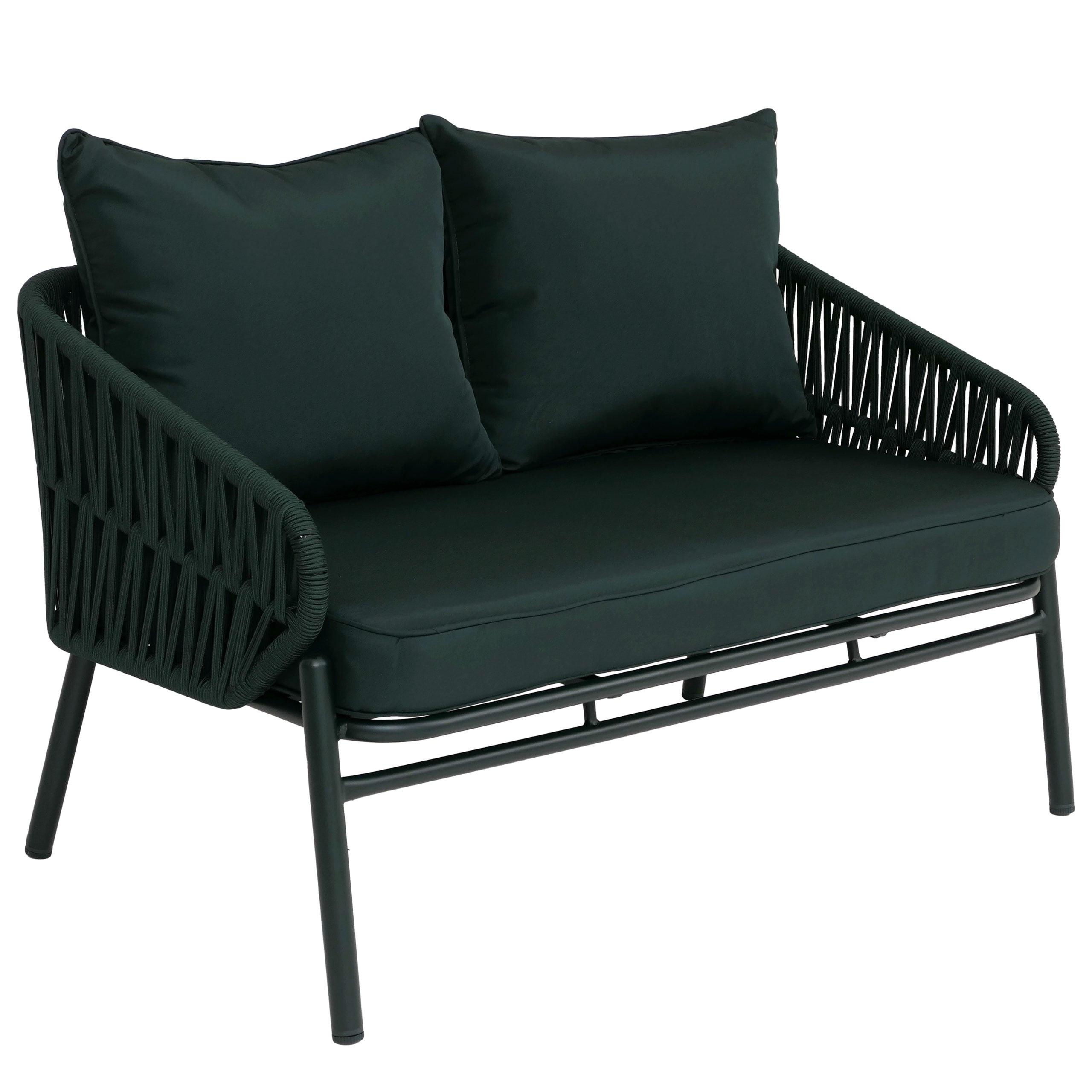 GARTENBANK Grün - Grün, Metall (116/83/65cm) - MCW