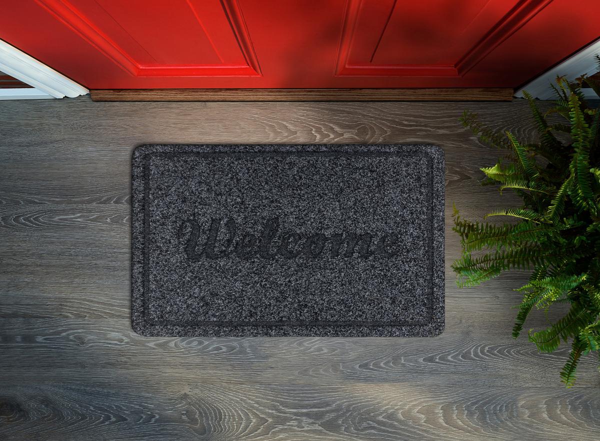 TÜRMATTE WELCOME 2098 50/80 cm - Grau, Textil (50/80cm) - rugsX