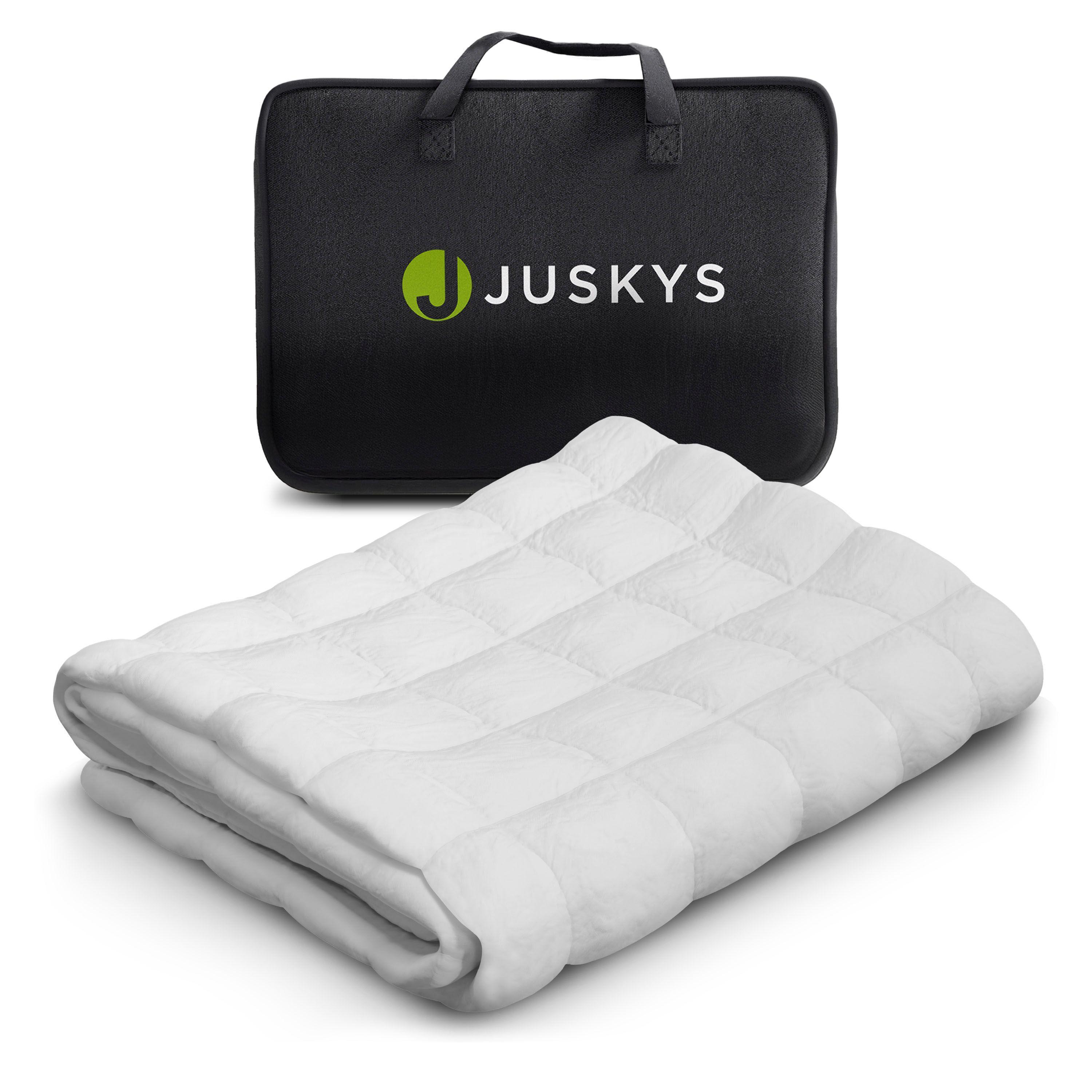 GEWICHTSDECKE Anti Stress Bettdecke 135x200 cm 5 kg - Weiß, Textil (135/200cm) - Juskys